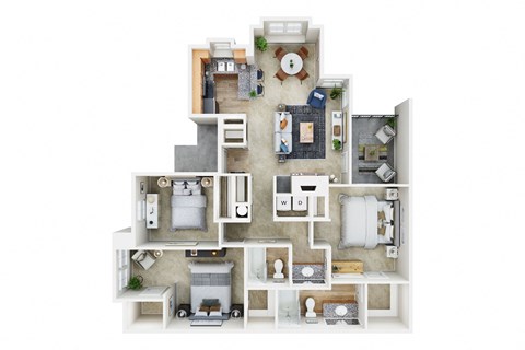 Timbers at Tualatin Three Bedroom Two Bath